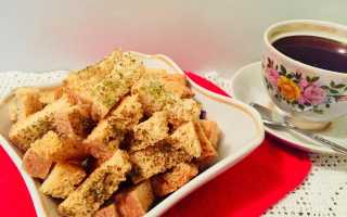 Как правильно приготовить хлебные сухари и при какой температуре