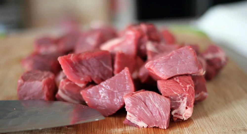Говядина кусочками