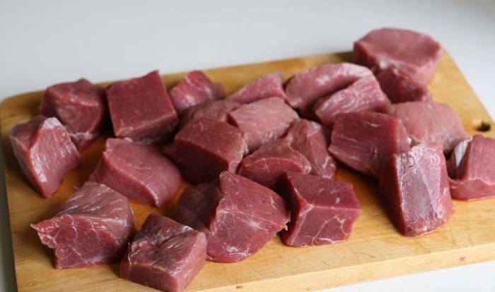 Кусочки из конины