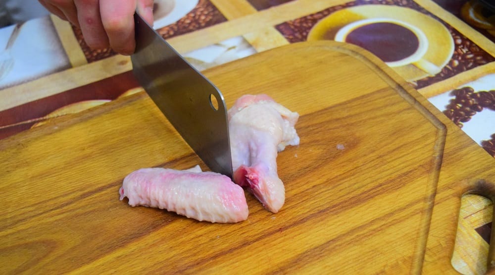Разделка куриного крылышка