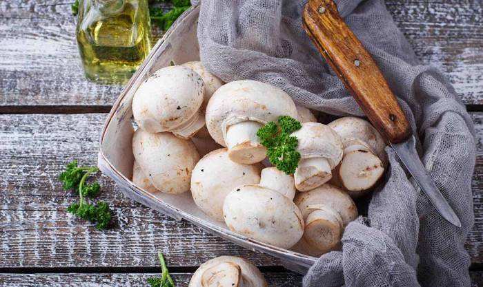 Шампиньоны для мангала