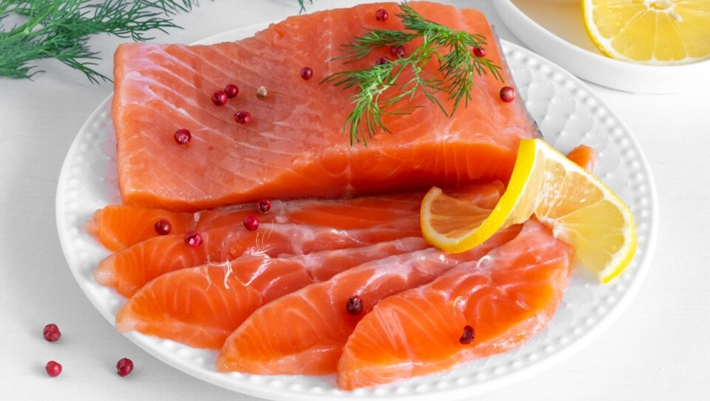Форель с коньяком