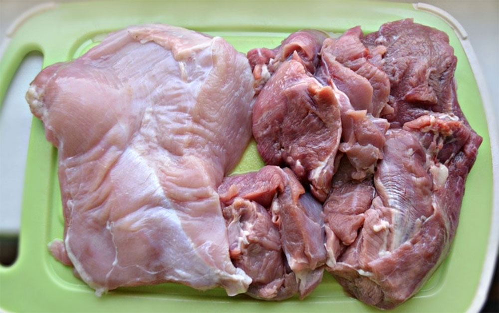 Индейка и свинина