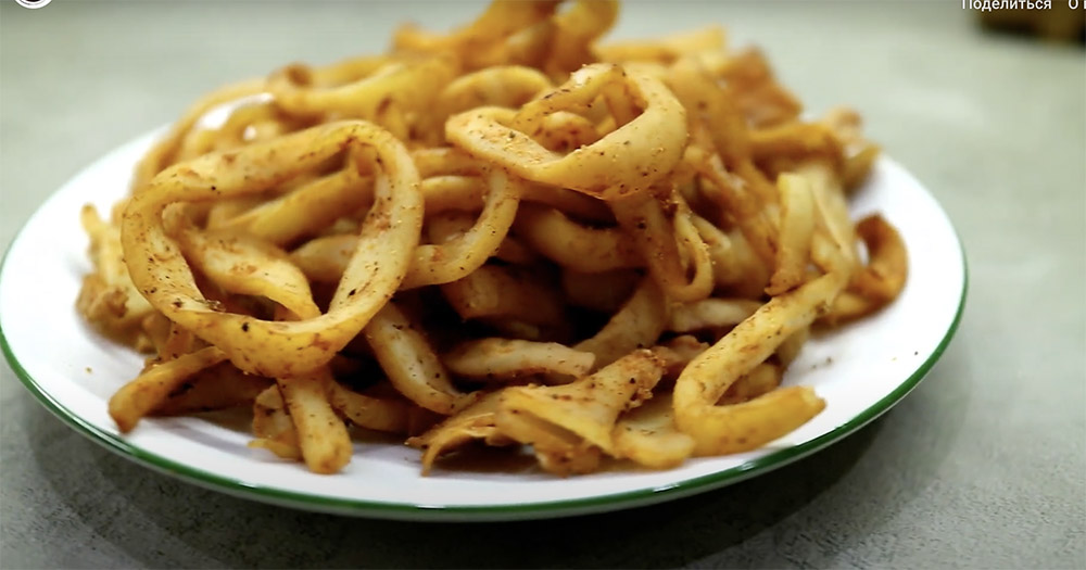 Кальмары из духовки