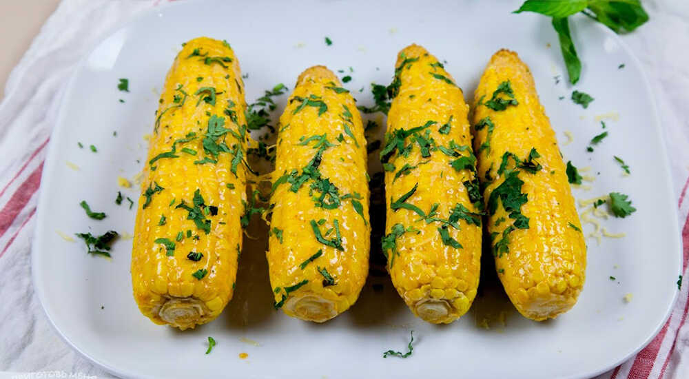Кукуруза с копчёным сыром