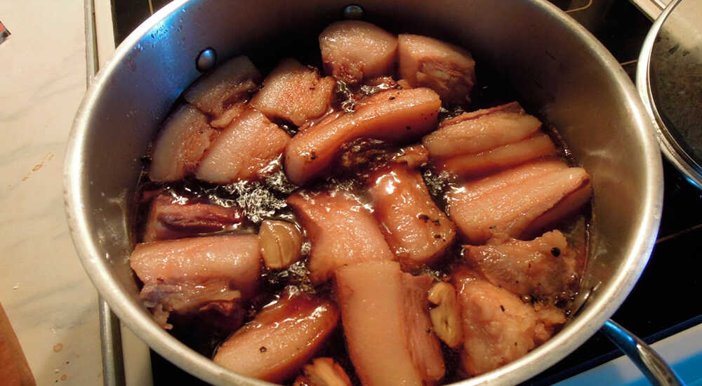 Мокрая засолка щековины