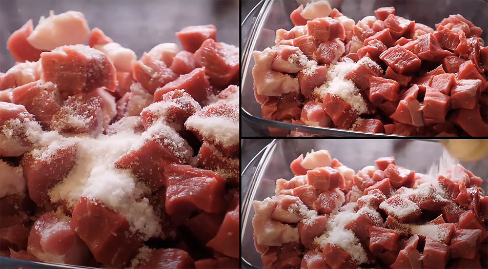 Мясо и соль