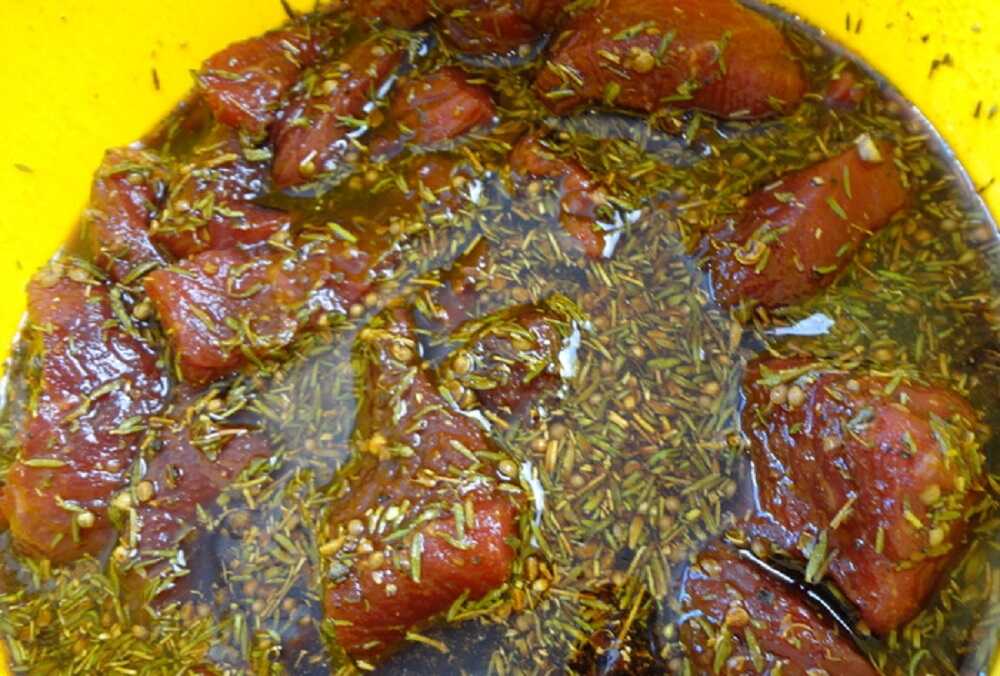 Говядина в маринаде