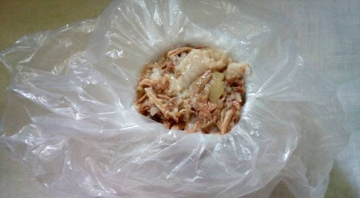 Мясо в пакете