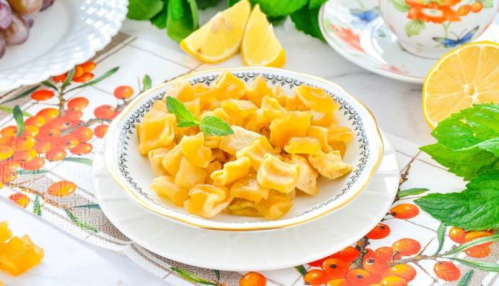 Цукаты из кабачков