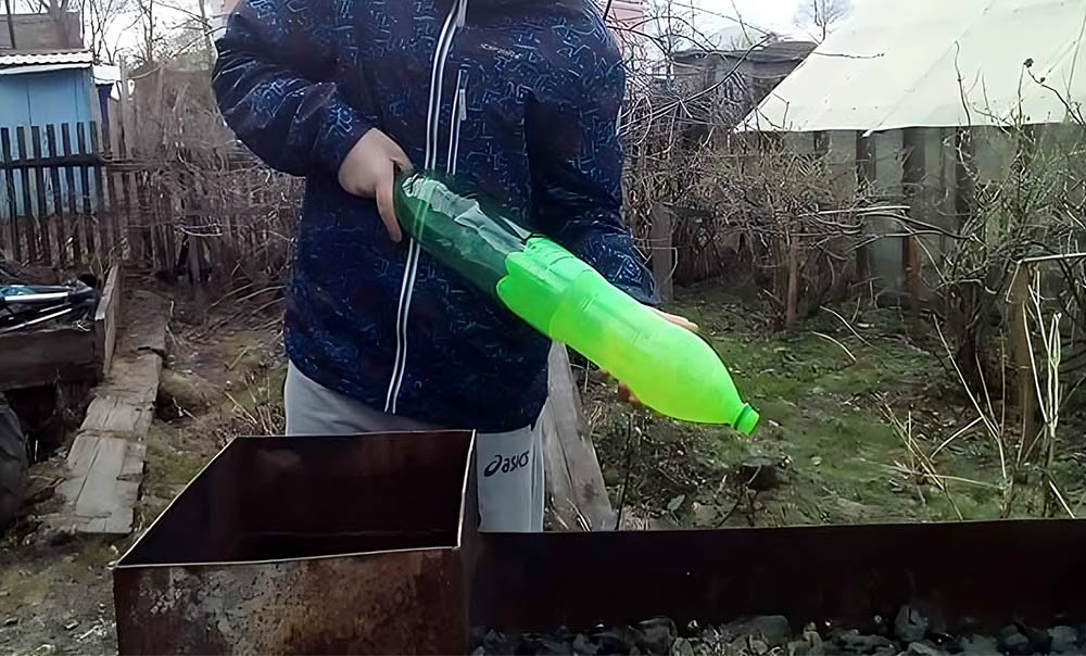 Веер из бутылки