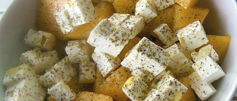 дыня с сыром